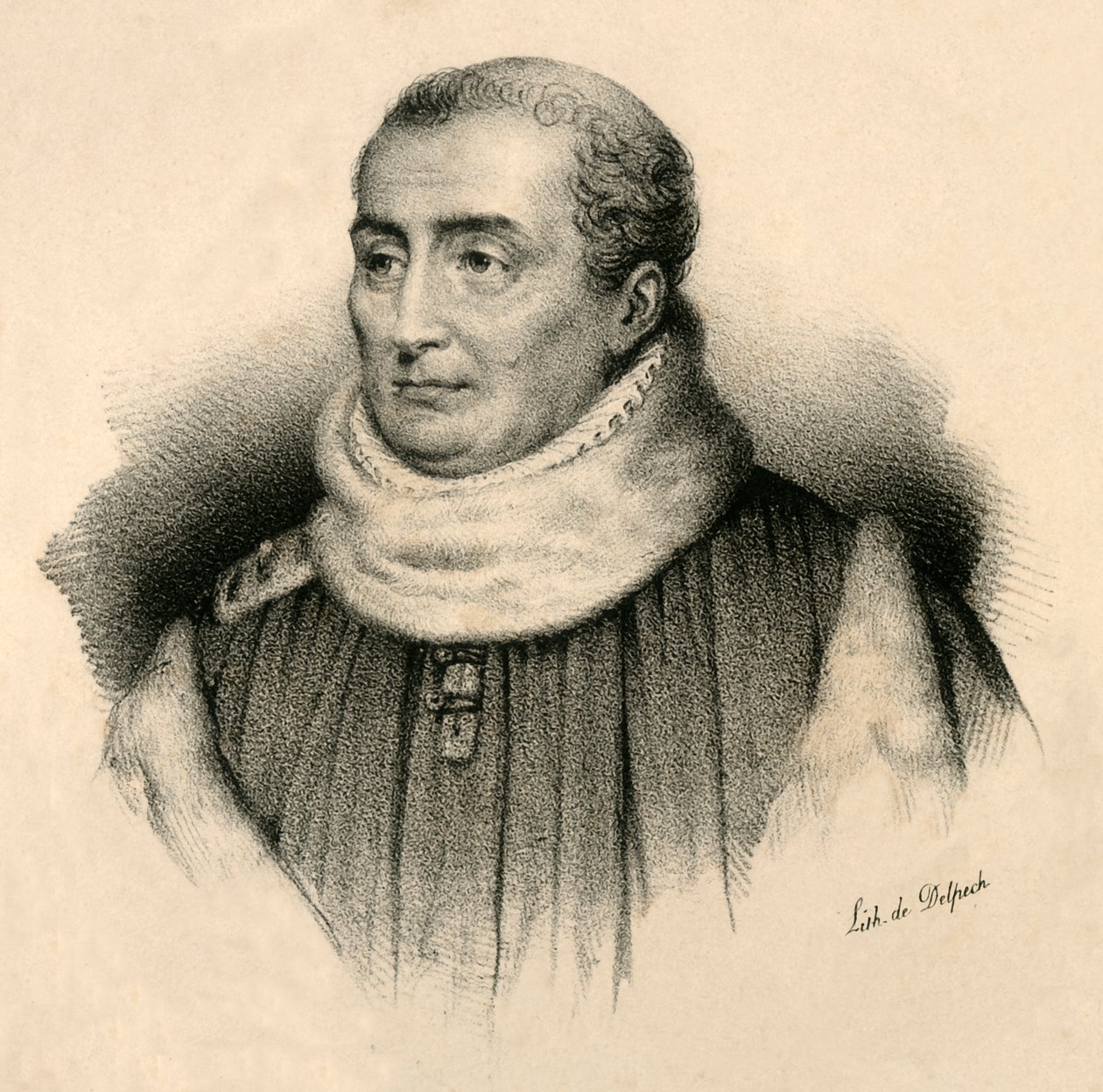 Christophe de Thou, 1508-1582, c1830. by Francois Seraphin Delpech