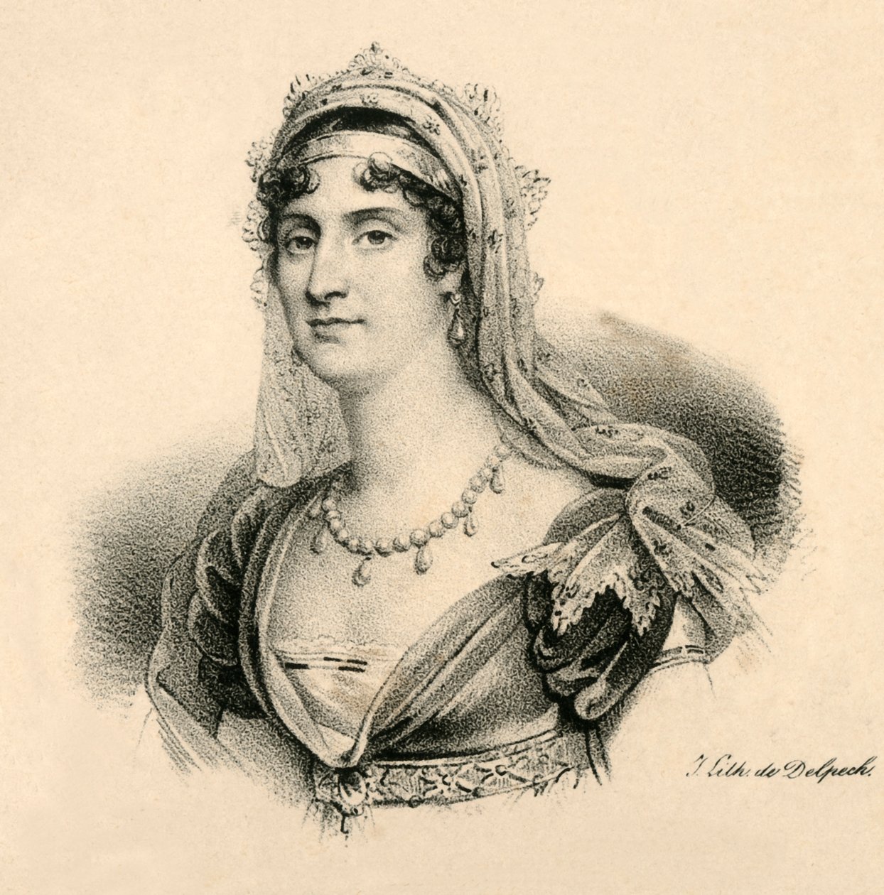 Elişa. Toskana Büyük Düşesi, 1777-1820, c1830. by Francois Seraphin Delpech