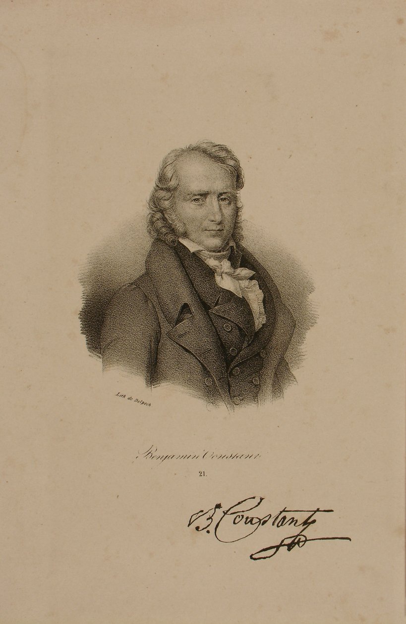 Henri Benjamin Constant de Rebecque (1767-1830) by Francois Seraphin Delpech