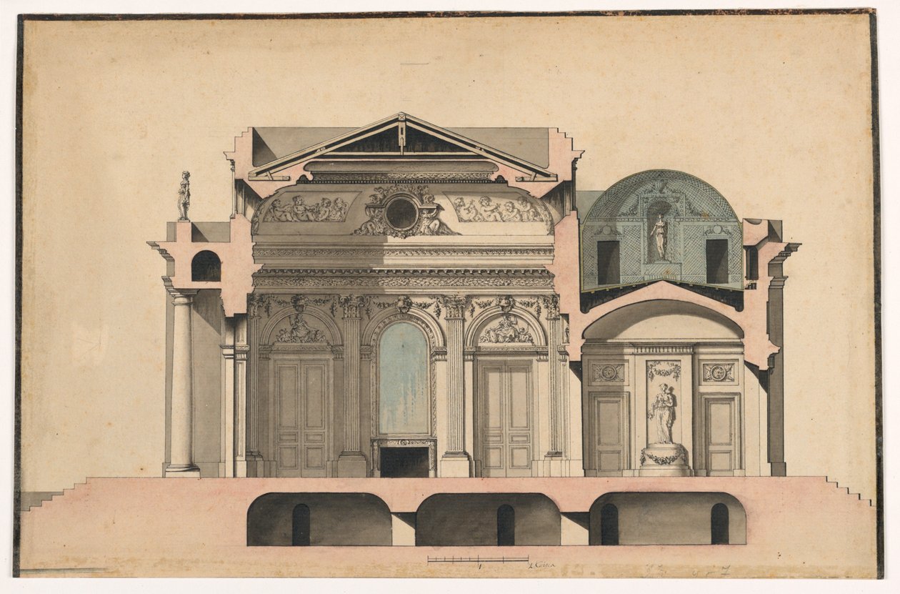 Villa Bölümü by Francois Soufflot, called Le Romain