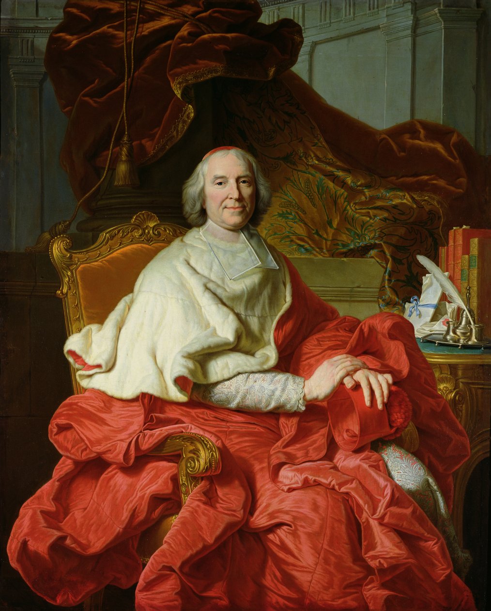 Andre Hercule de Fleury (1653-1743) 1728 by Francois Stiemart
