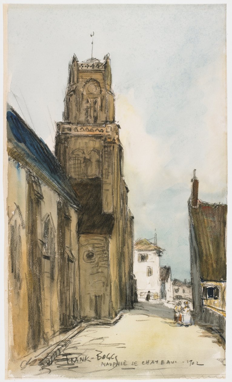 Nauphie de Chatêau, 1902 (kağıt üzerinde wc ve grafit) by Frank Myers Boggs