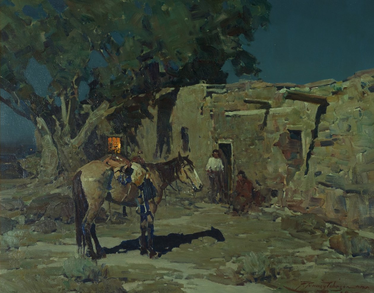 ಓಲ್ಡ್ ಇಸ್ಲೆಟಾದಲ್ಲಿ, 1935 ಟರ್ಕ್ by Frank Tenney Johnson