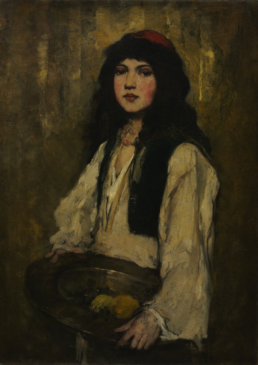 Venedikli Kız, c. 1880. by Frank Duveneck