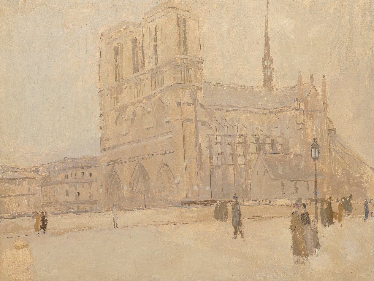 Kışın Notre Dame, n.d. by Frank Edwin Scott