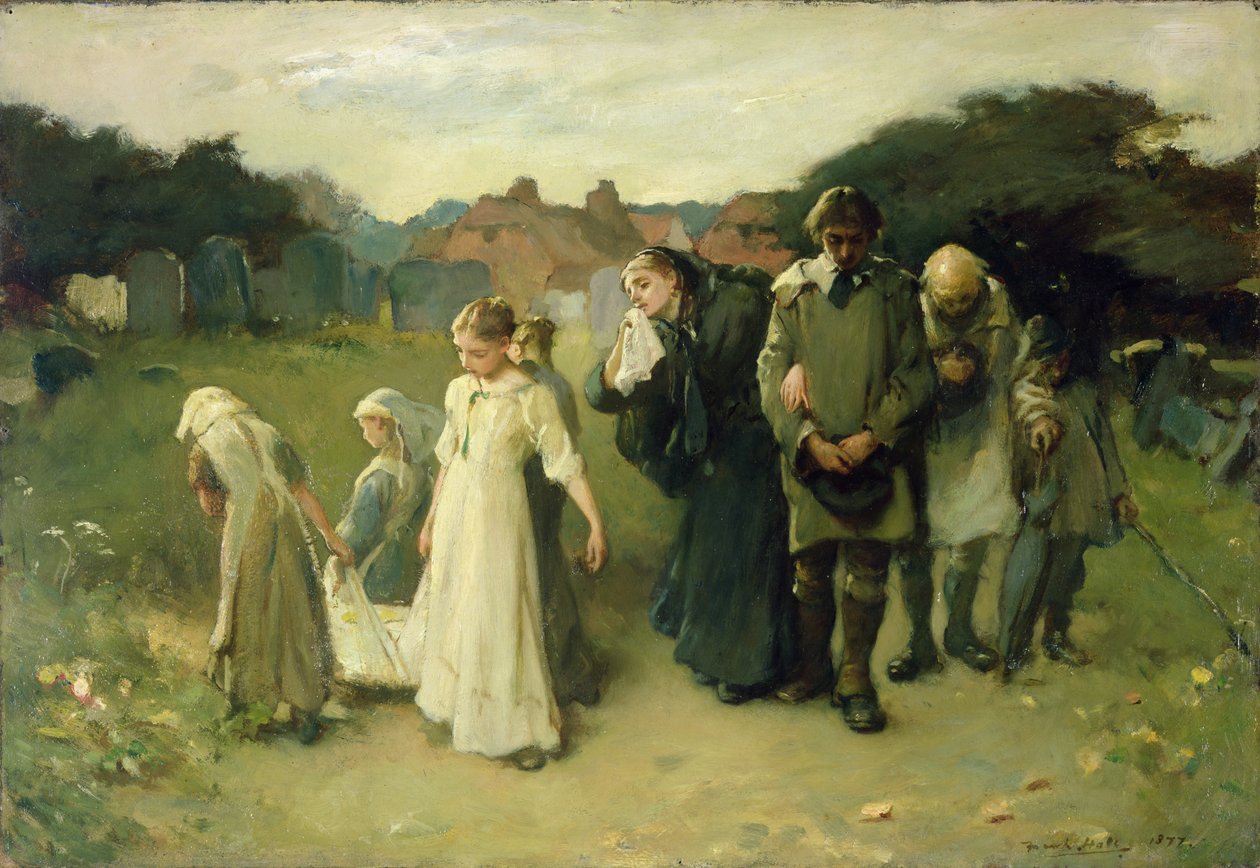 ಅವಳ ಮೊದಲ ಬೋರ್ನ್‌ಟರ್ಕ್‌ನ ಸಾವು by Frank Holl