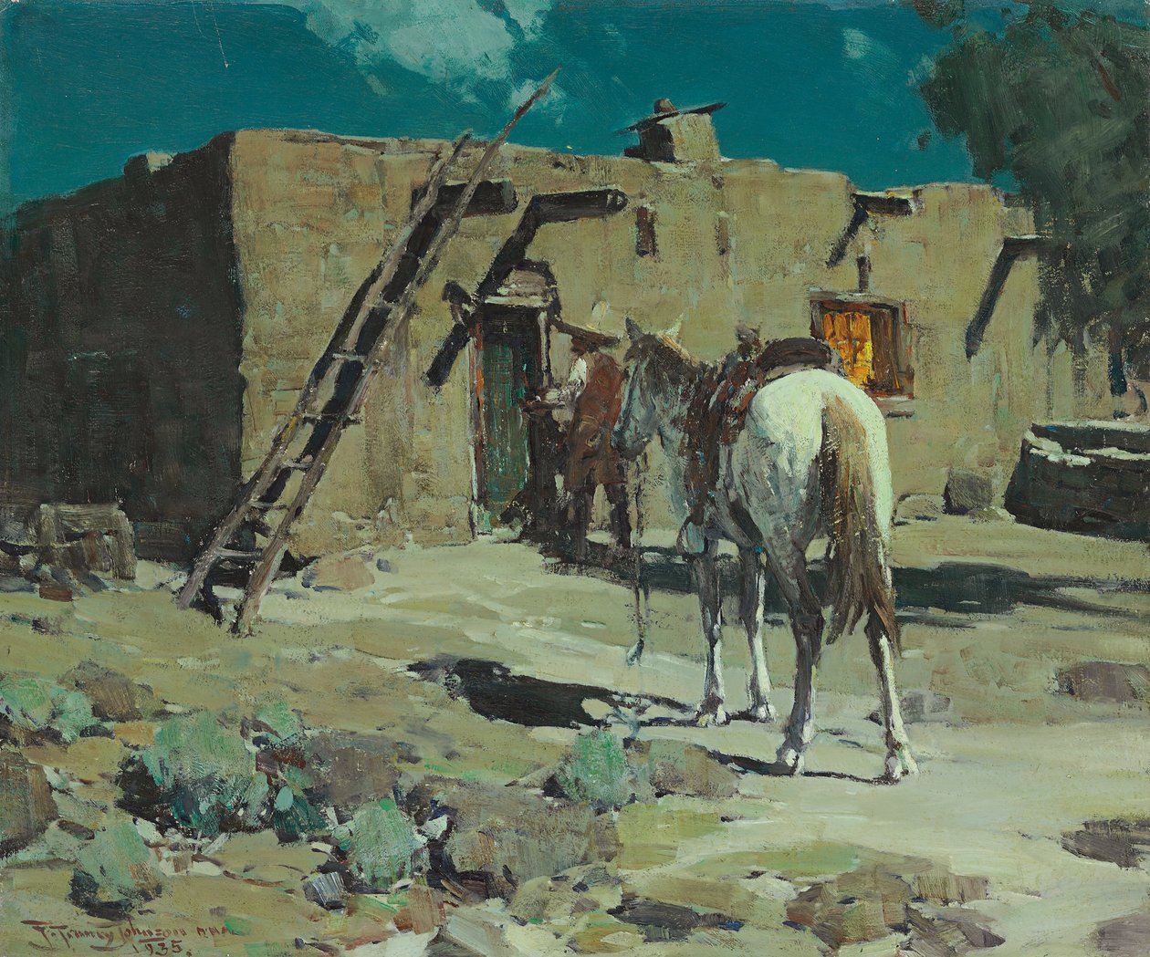 davetsiz misafir by Frank Tenney Johnson