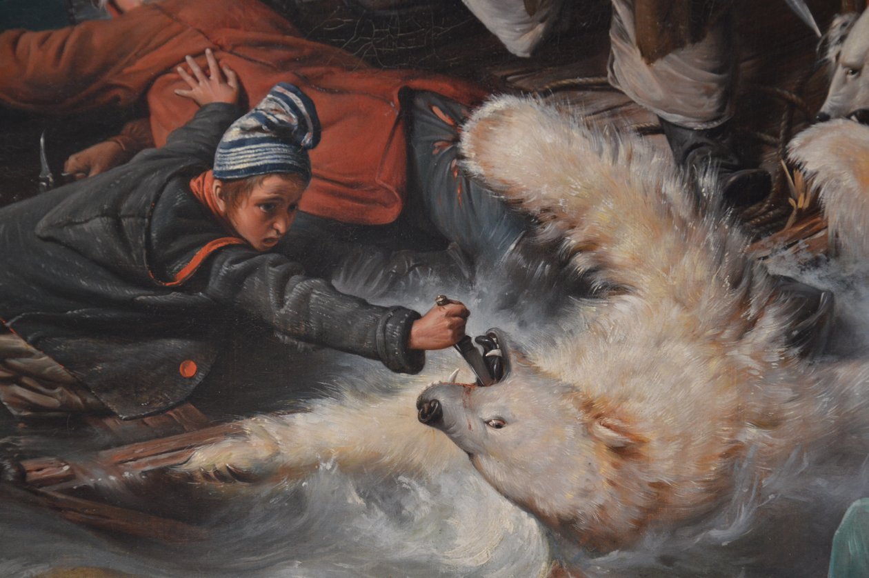 Kutup Ayıları ile Savaş by François Auguste Biard