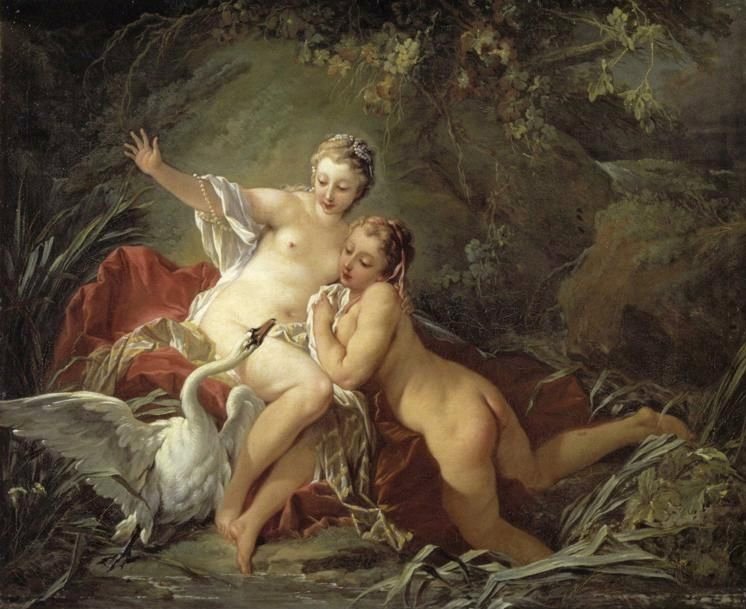 Leda ve Kuğu by François Boucher