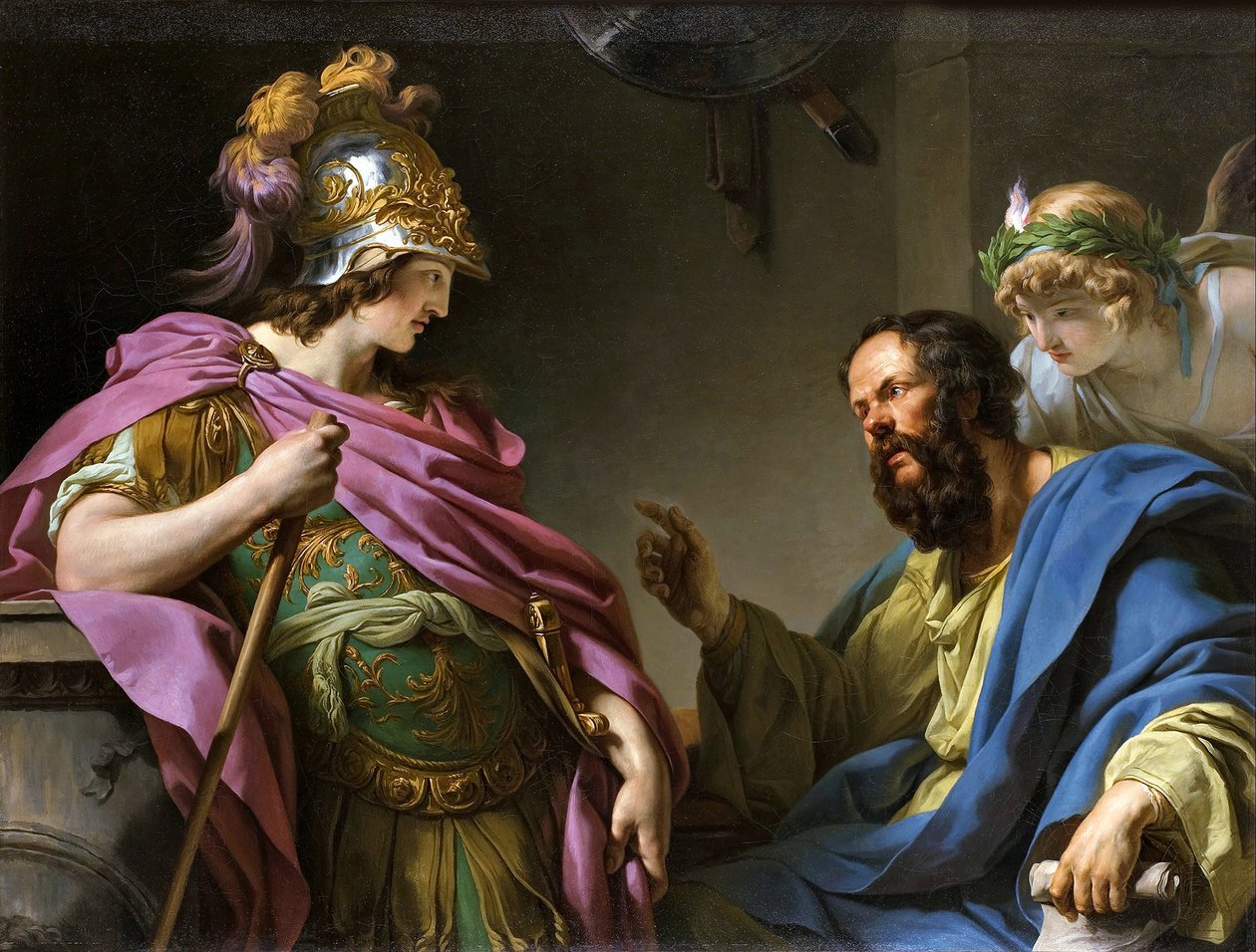 Alcibiades, Sokrates Tarafından Öğretiliyor, 1776. by François André Vincent