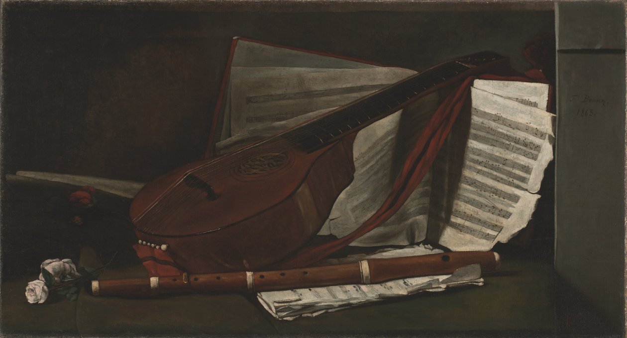 Müziğin Nitelikleri, 1863. by François Bonvin