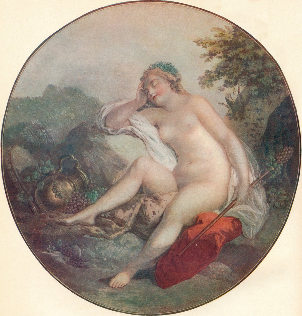 Bir Bacchante, 18. yüzyıl by François Boucher
