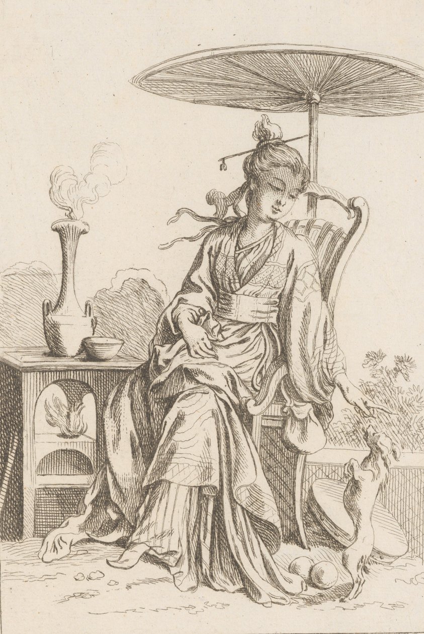 Çinli Bayan, 1738-45. by François Boucher