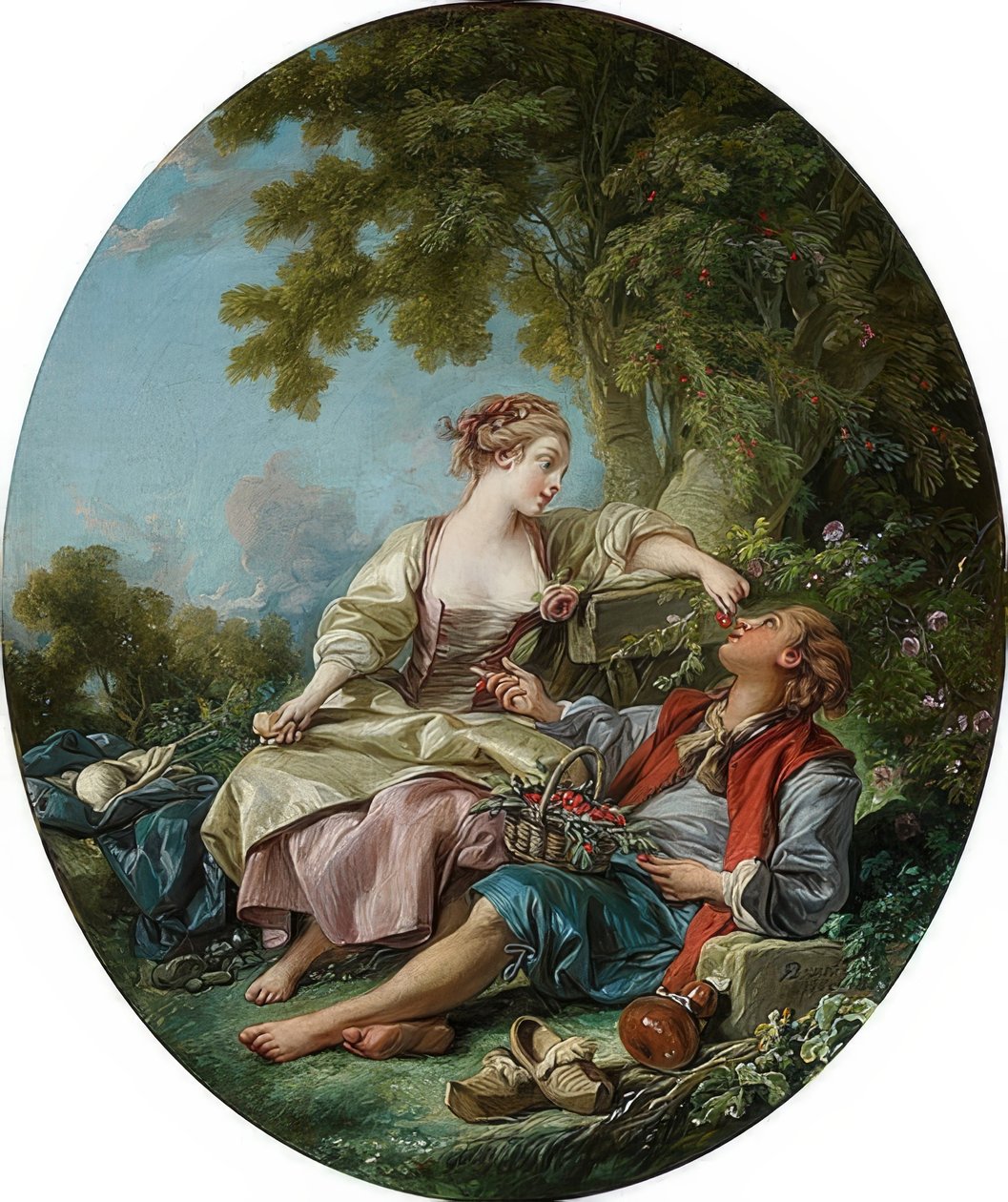 Tahta ayakkabılar (Les Sabots). 1768 by François Boucher