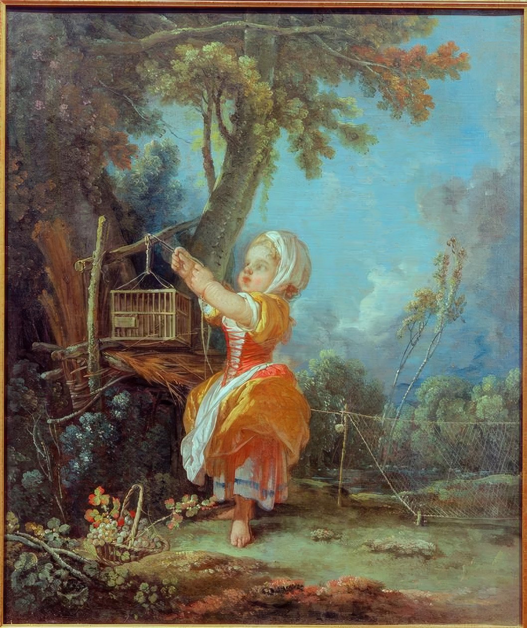 Küçük kuş avcısı by François Boucher