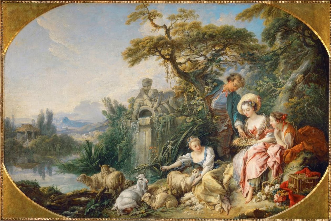 Çobanın Hediyeleri veya Yuva by François Boucher