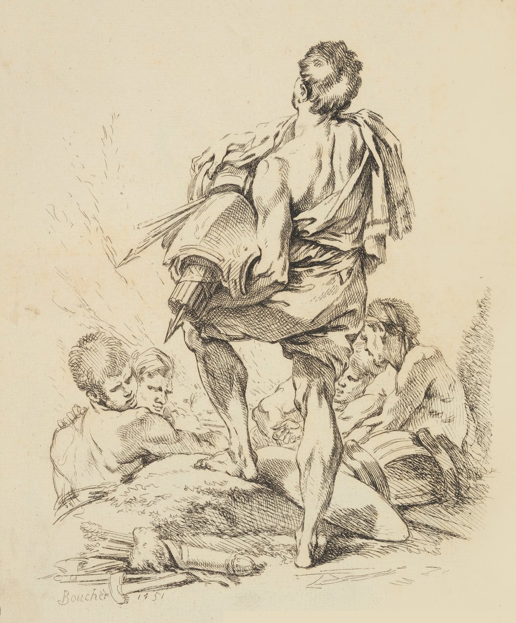 Çeşitli Figürlerin Yeni Kitabı, 1751. by François Boucher
