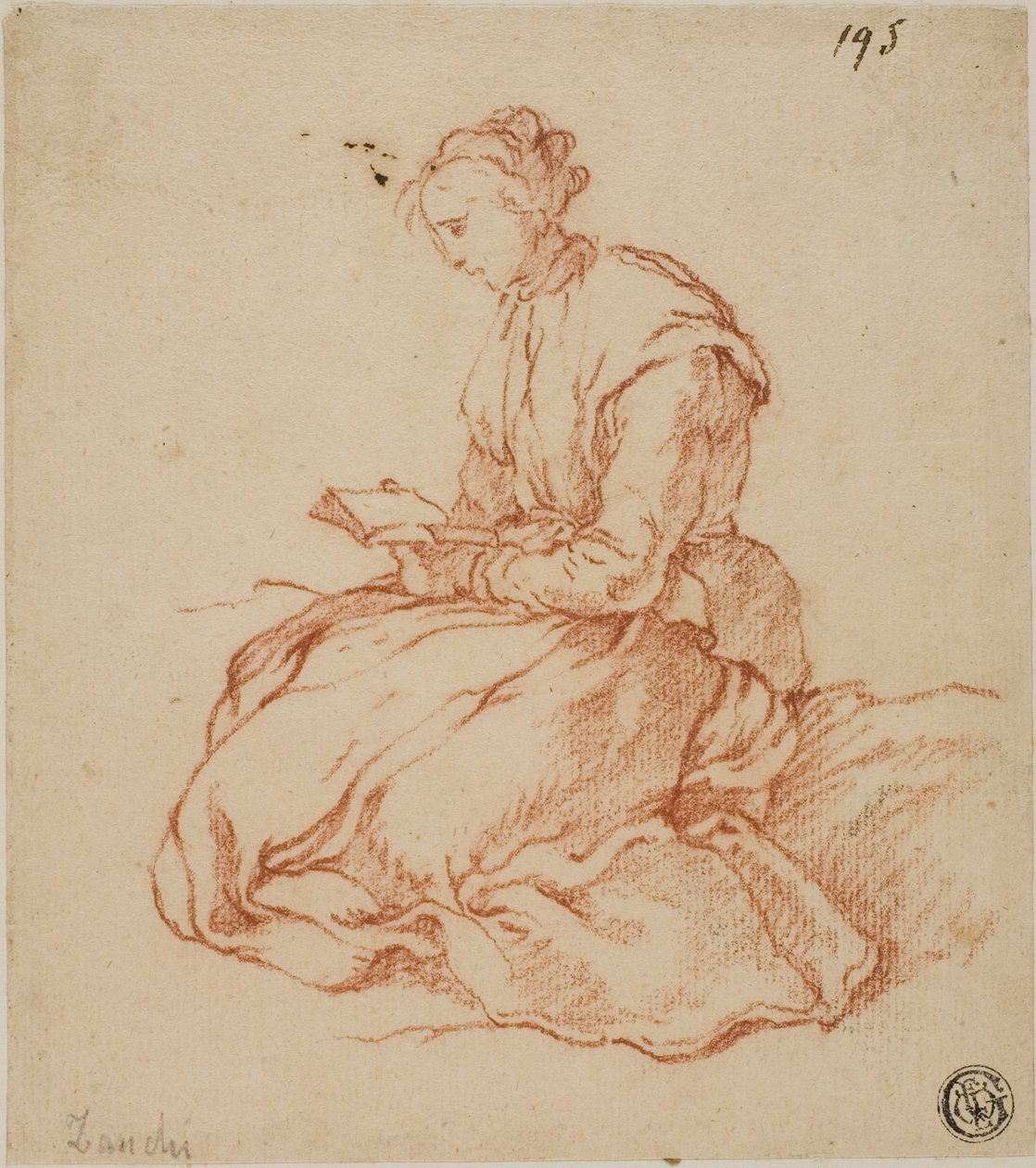 Oturan Kadın Okuma by François Boucher