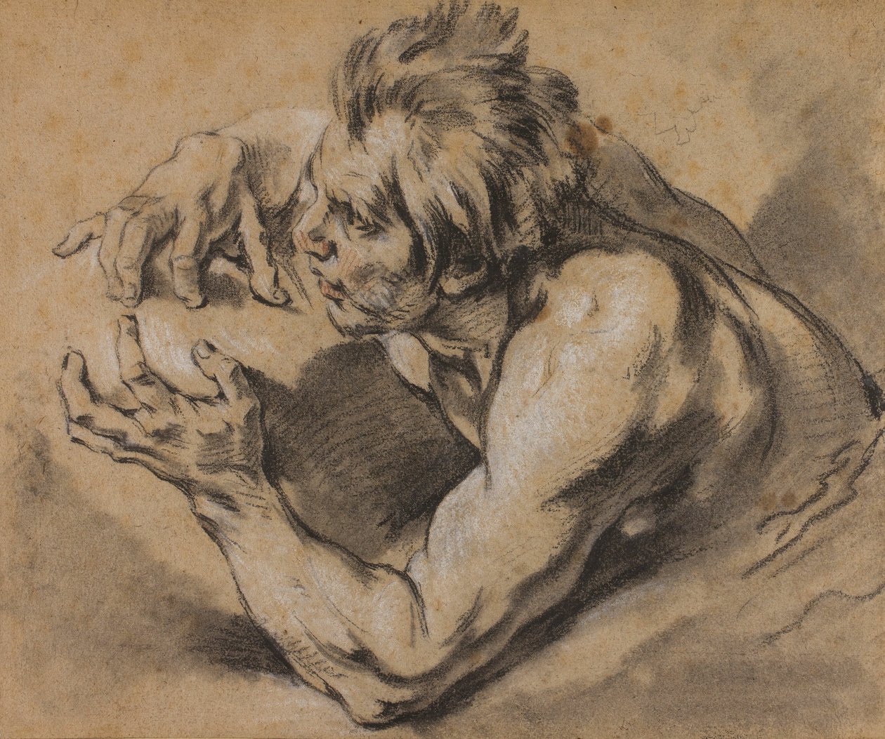 Bir Triton Çalışması by François Boucher