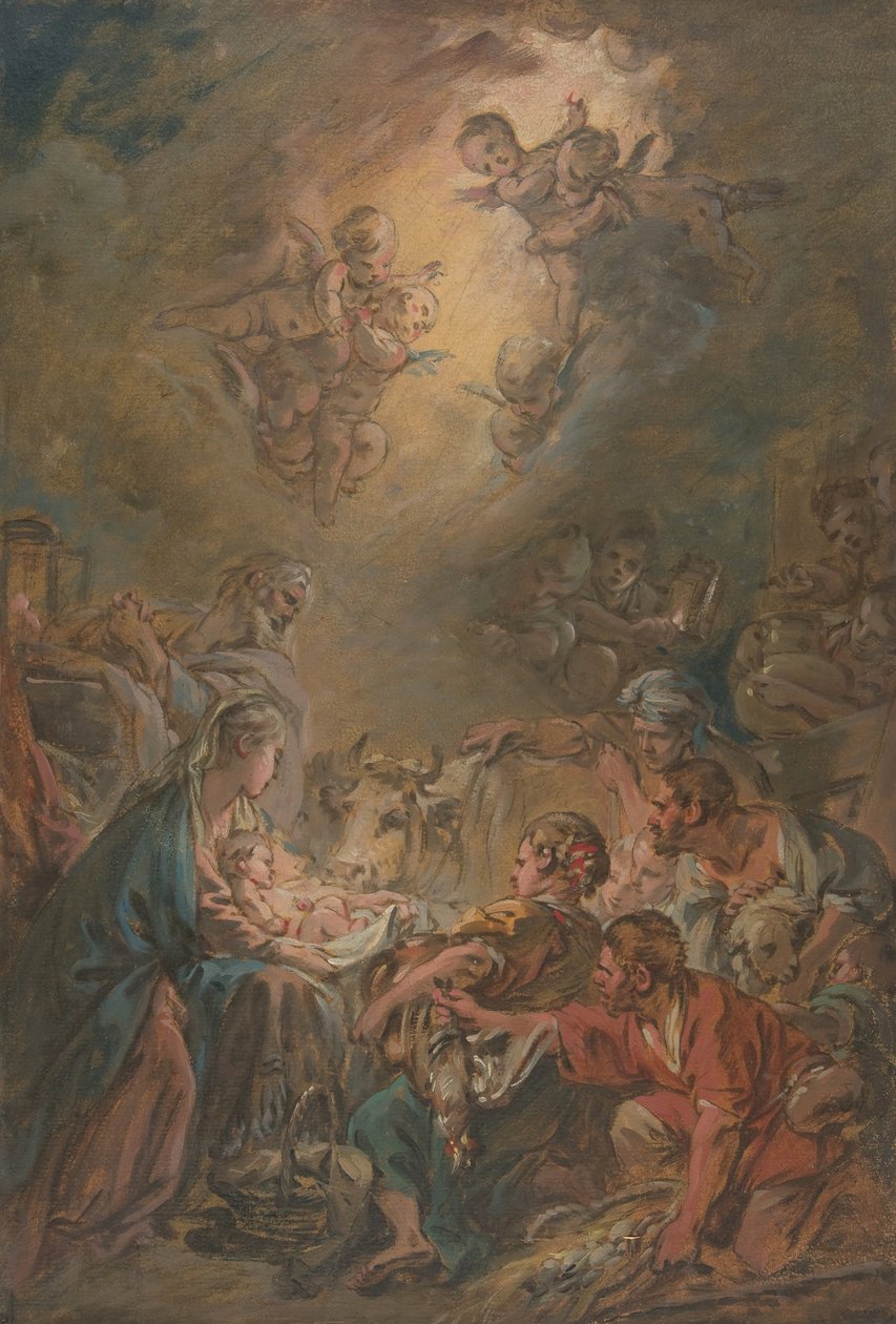 Çobanların Hayranlığı, . by François Boucher