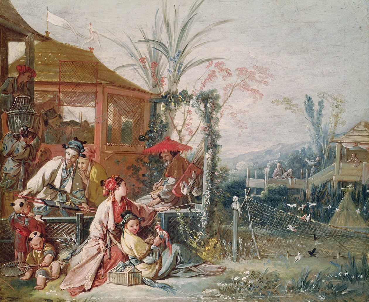 Çin Avı, c.1742 by François Boucher