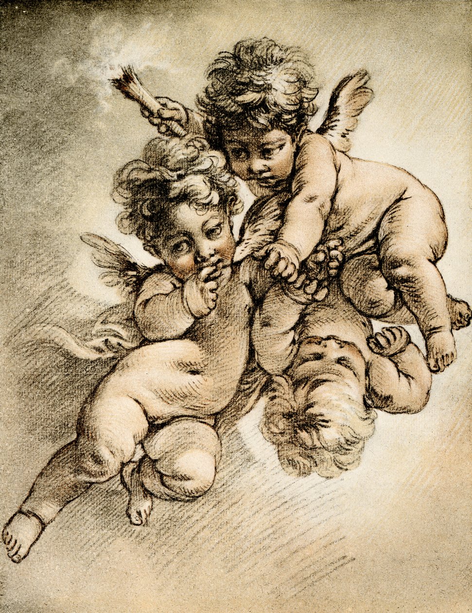 üç aşk tanrısı by François Boucher