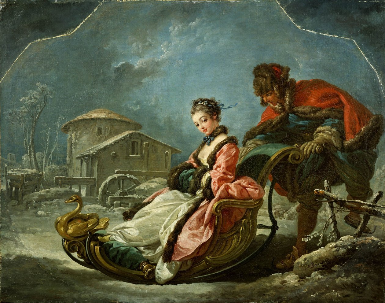 Kış mevsimi by François Boucher