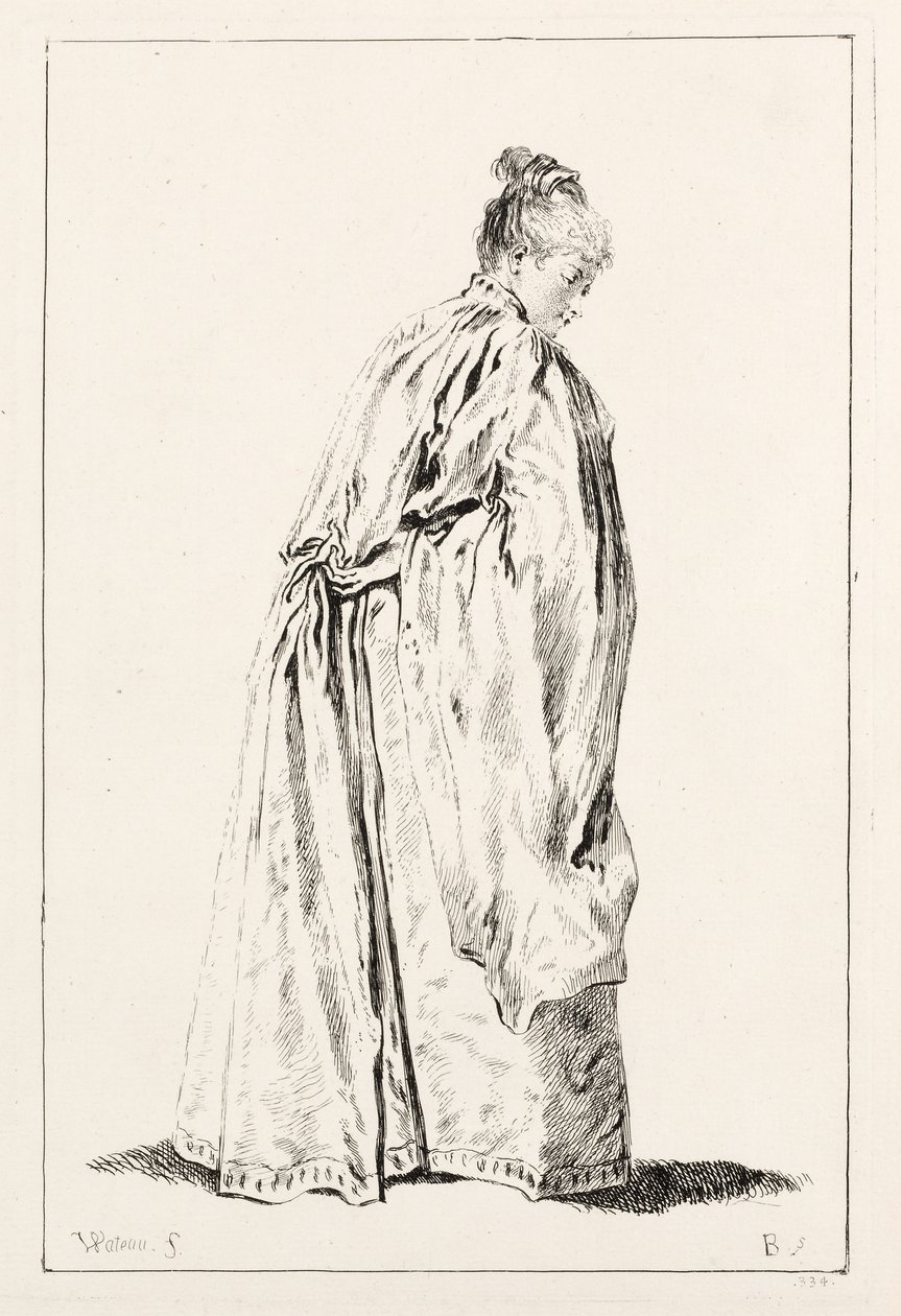 Kadın Ayakta. by François Boucher