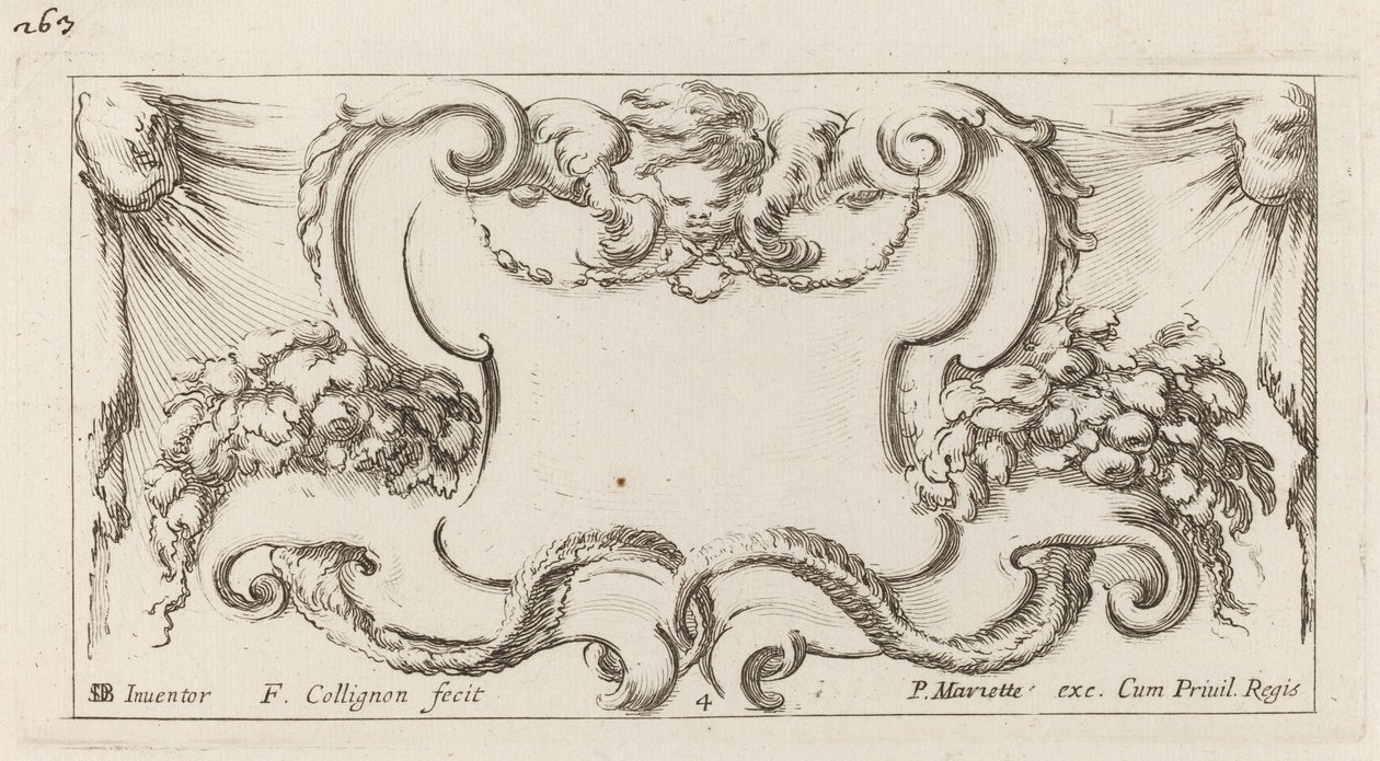 kartuş by François Collignon after Stefano Della Bella