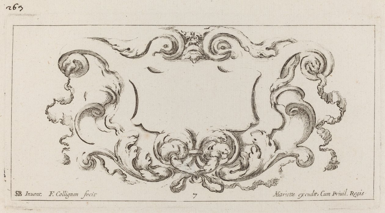 kartuş by François Collignon after Stefano Della Bella