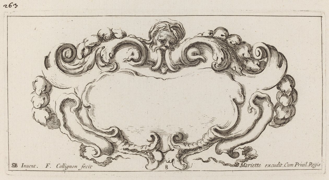 kartuş by François Collignon after Stefano Della Bella