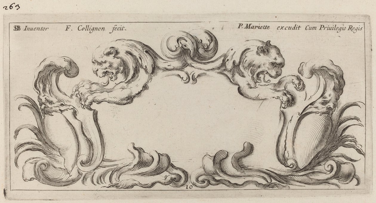 kartuş by François Collignon after Stefano Della Bella