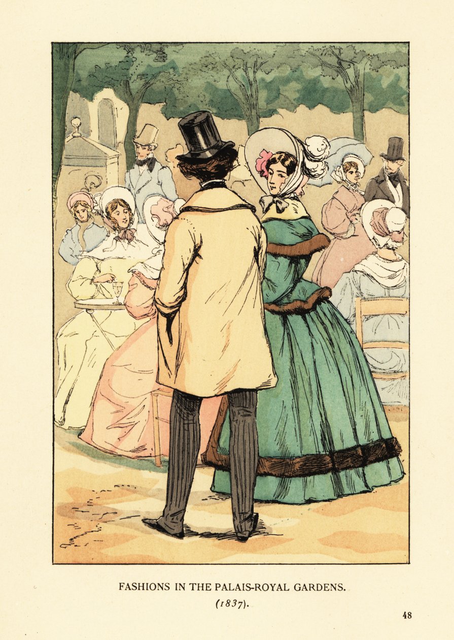 Palais-Kraliyet Bahçelerinde Moda by François Courboin