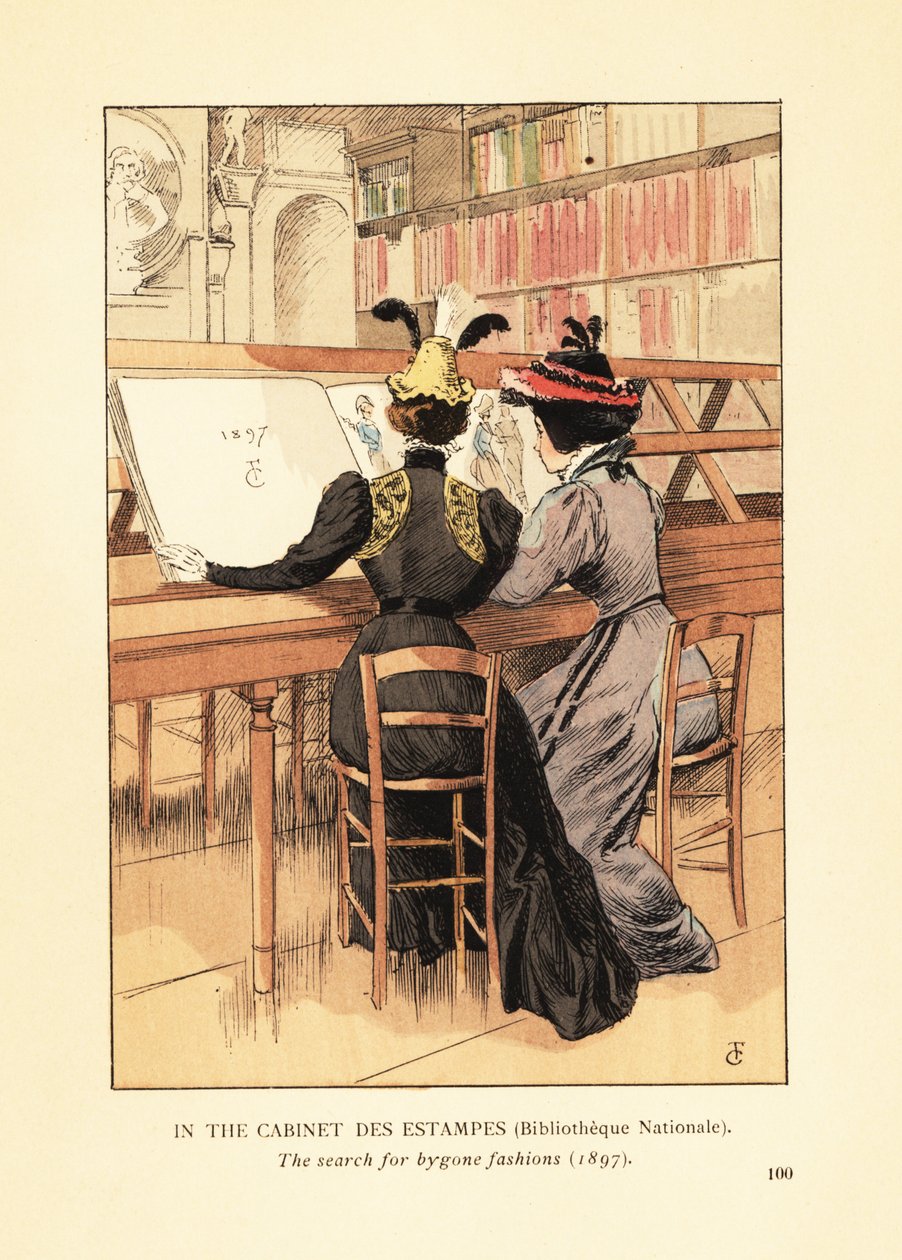 Kabine des Estampes'te, Milli Kütüphane by François Courboin