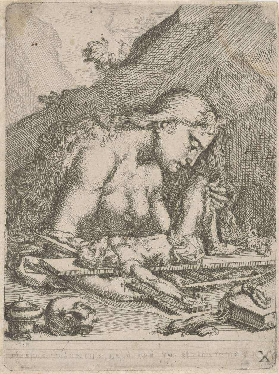 Tövbekar Bir Günahkar Olarak Saint Mary Magdalene by François Joseph Lonsing