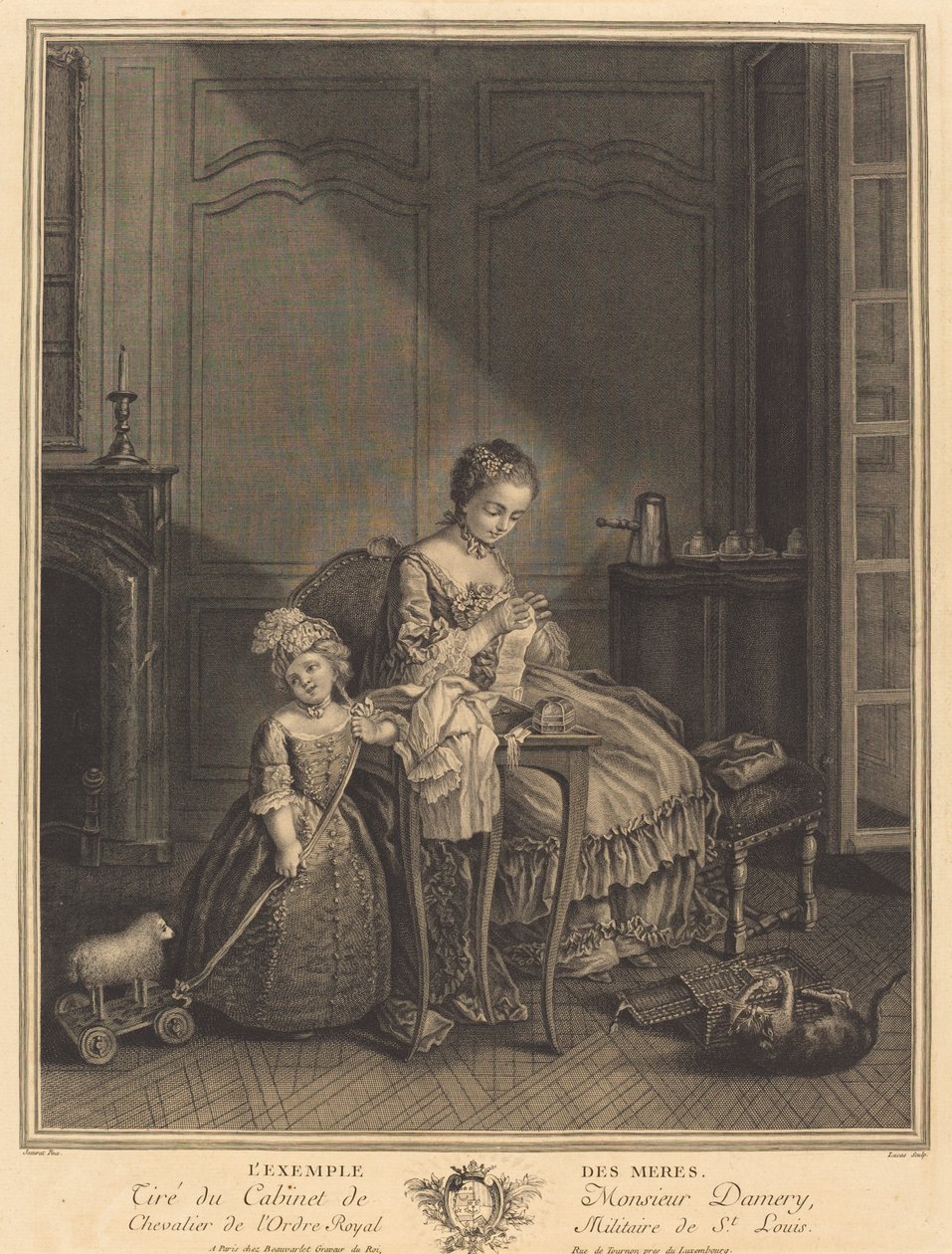 Annelerin Örneği by François Lucas after Etienne Jeaurat