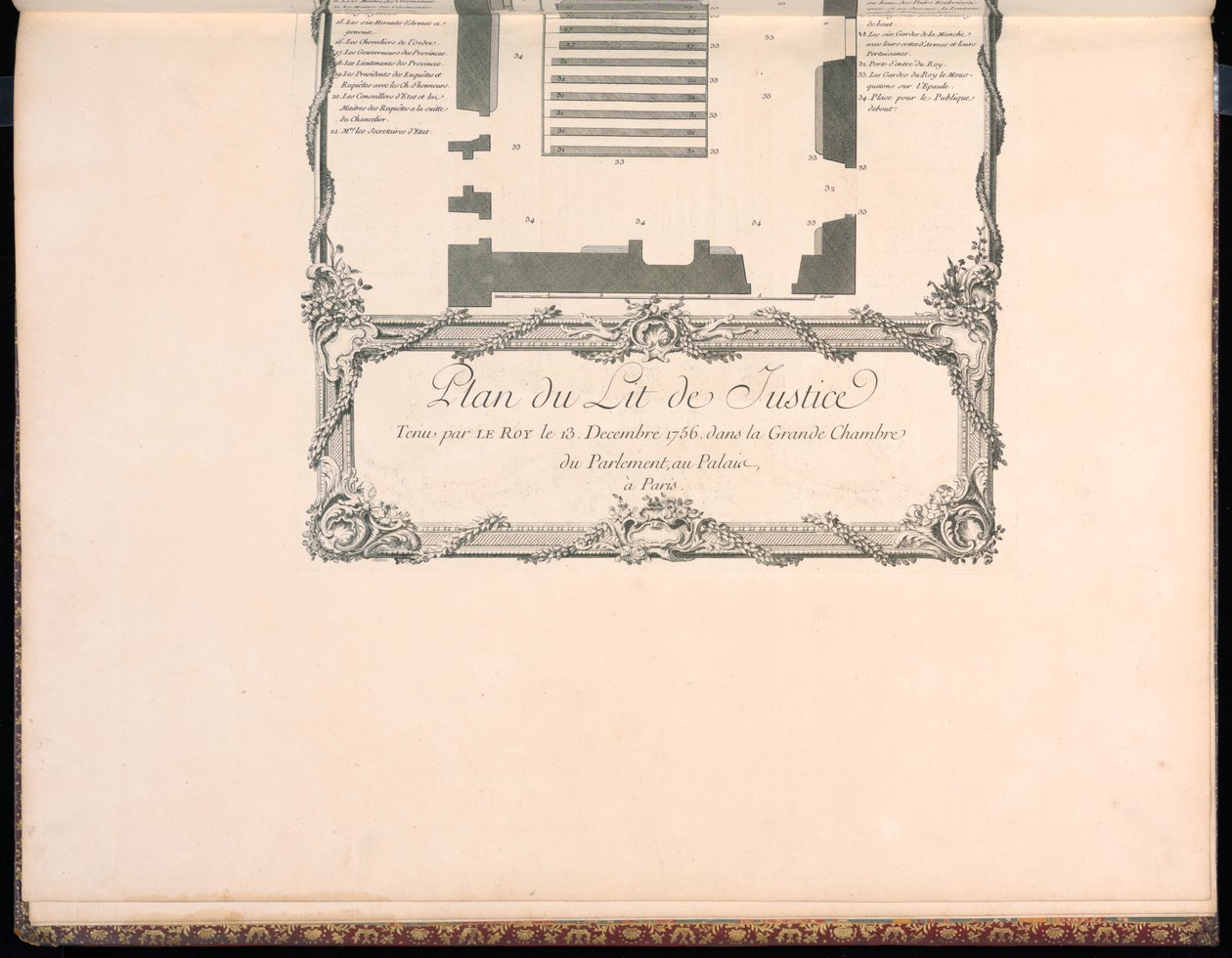 Lit de Justice Planı by Francois Nicolas Martinet