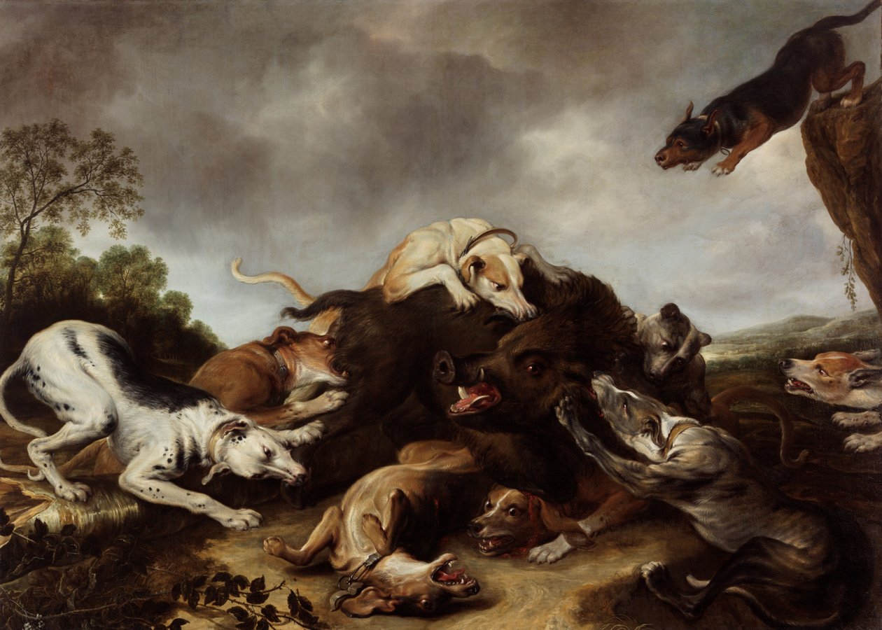 domuz avı by Frans Snyders or Snijders