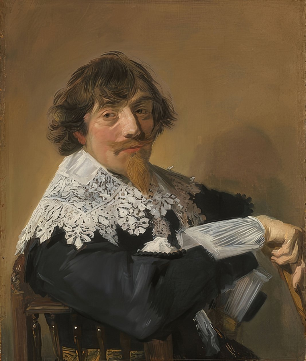 Bir adamın portresi. 1635 civarında by Frans Hals