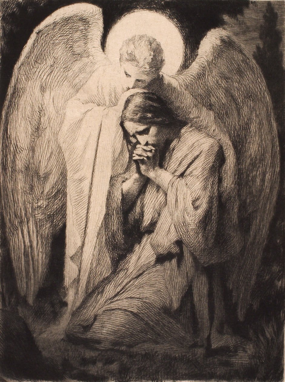 Kristus ve Gethsemane by Frans Schwartz