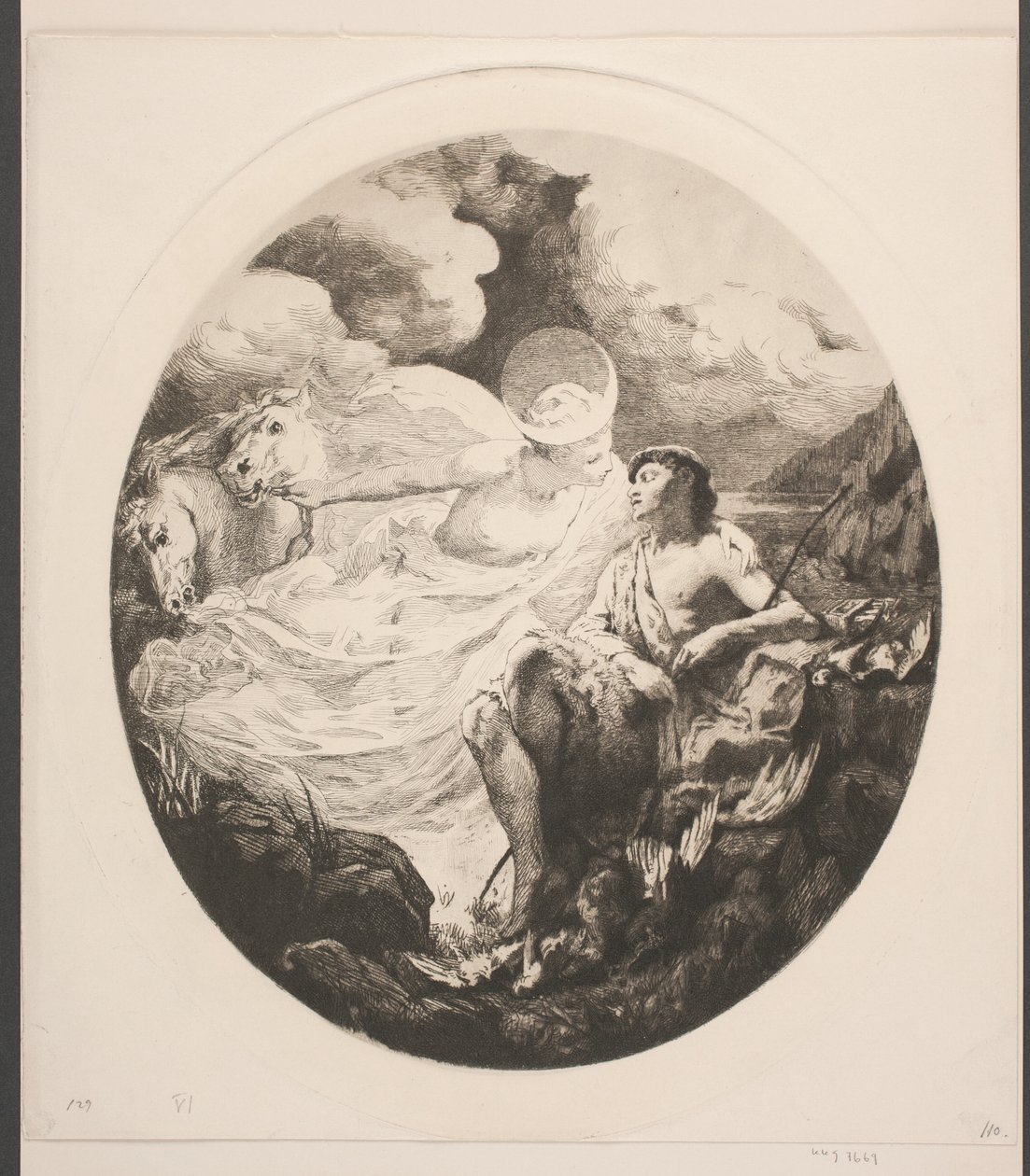 Selene ve Endymion by Frans Schwartz