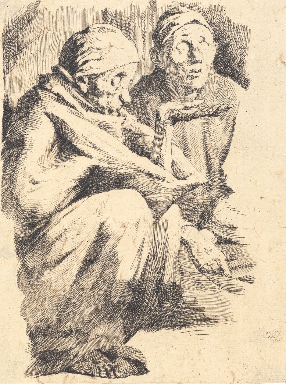 iki kör dilenci by Frans Schwartz