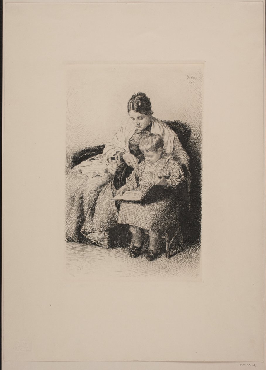 Anne ve Çocuk by Frants Henningsen