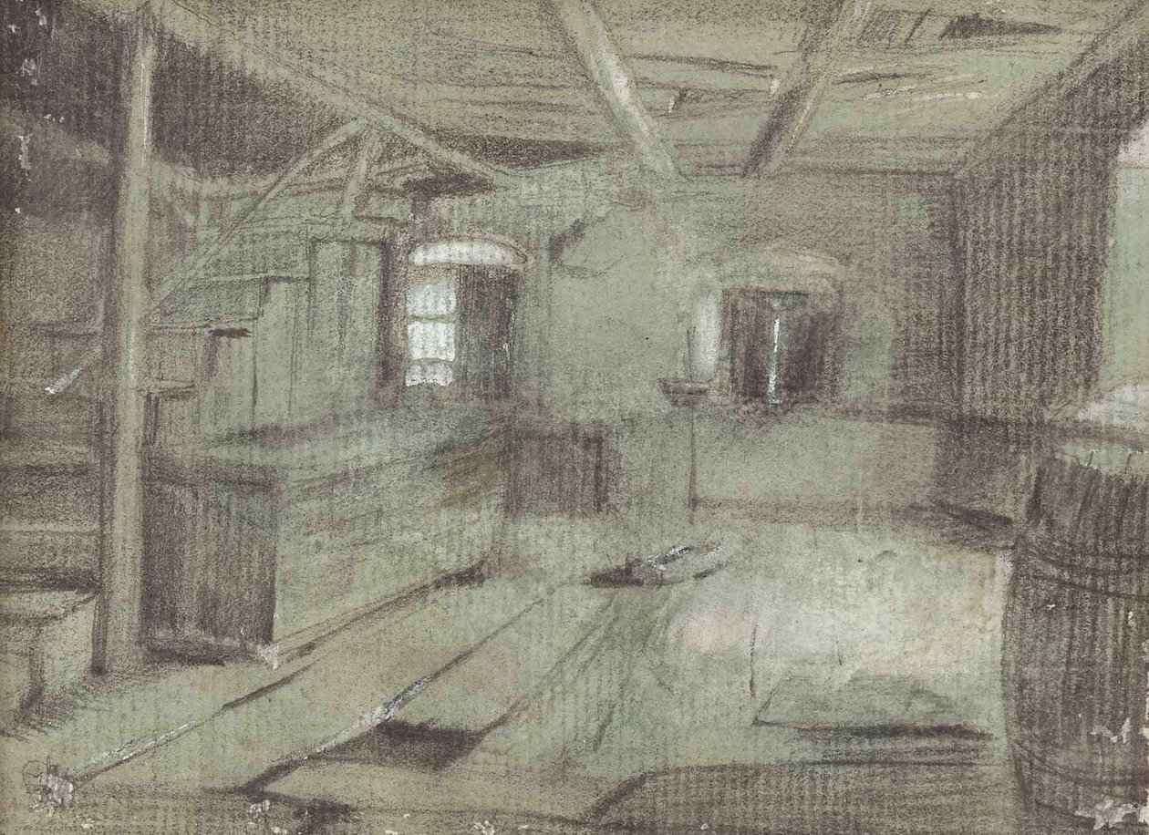 Çiftlik evi iç by Franz Defregger