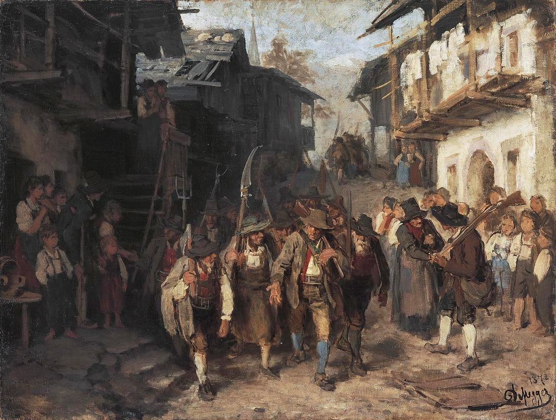 İngilizce: The Last Contingentn by Franz Defregger