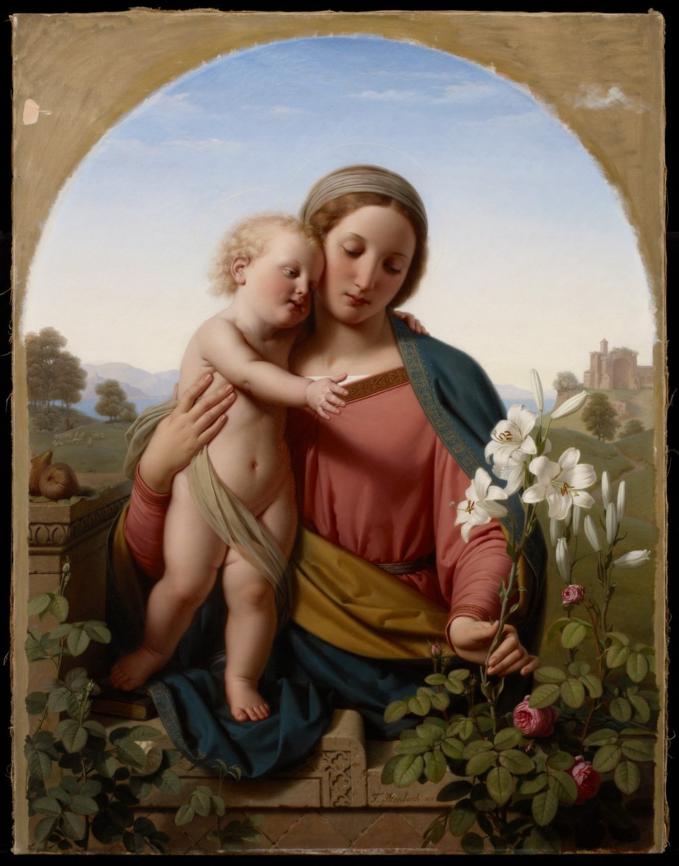 Madonna ve Çocuk, 1855 by Franz Ittenbach