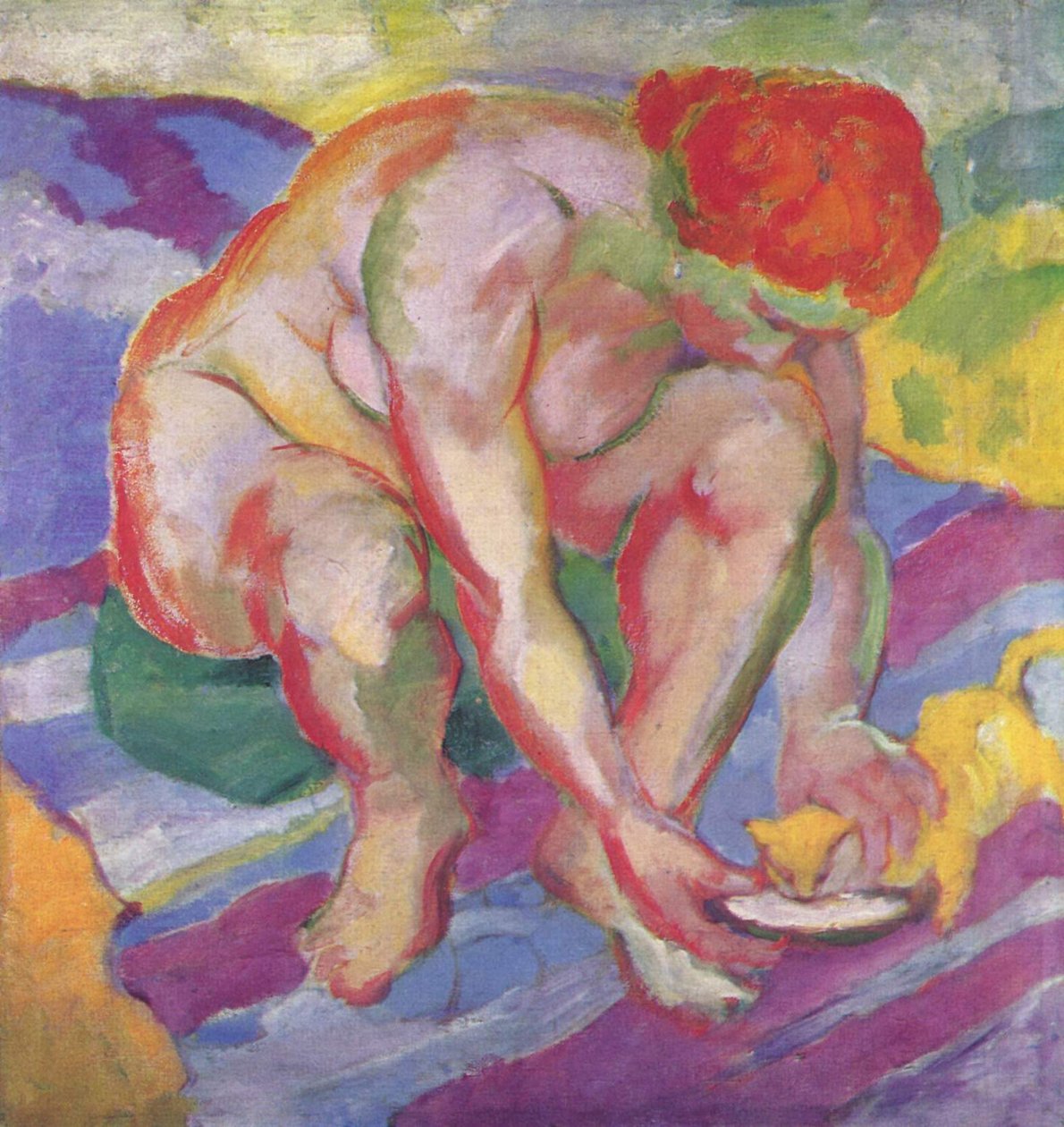 kedi ile hareket et by Franz Marc
