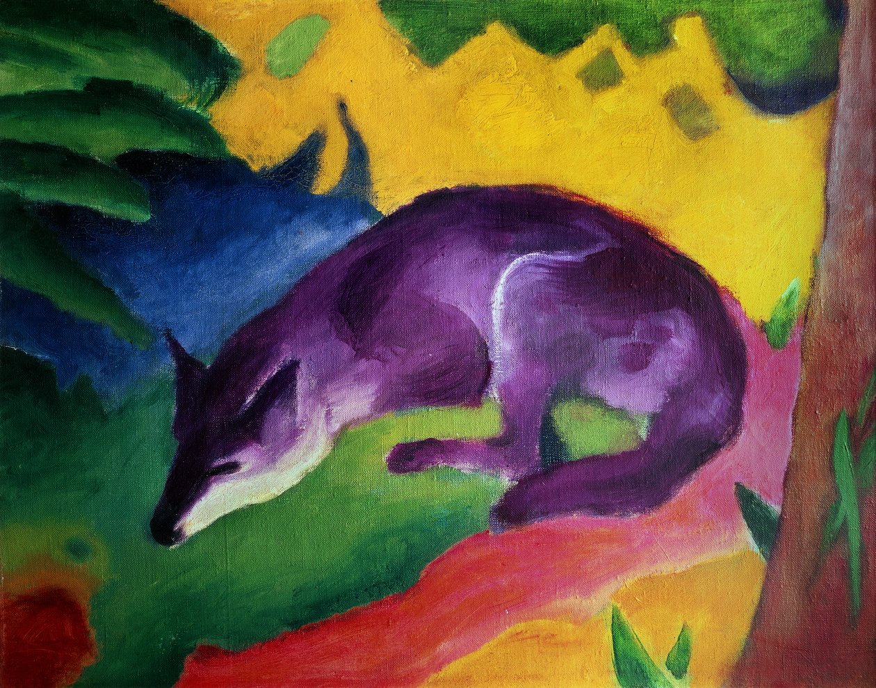 Mavi Tilki, 1911 by Franz Marc