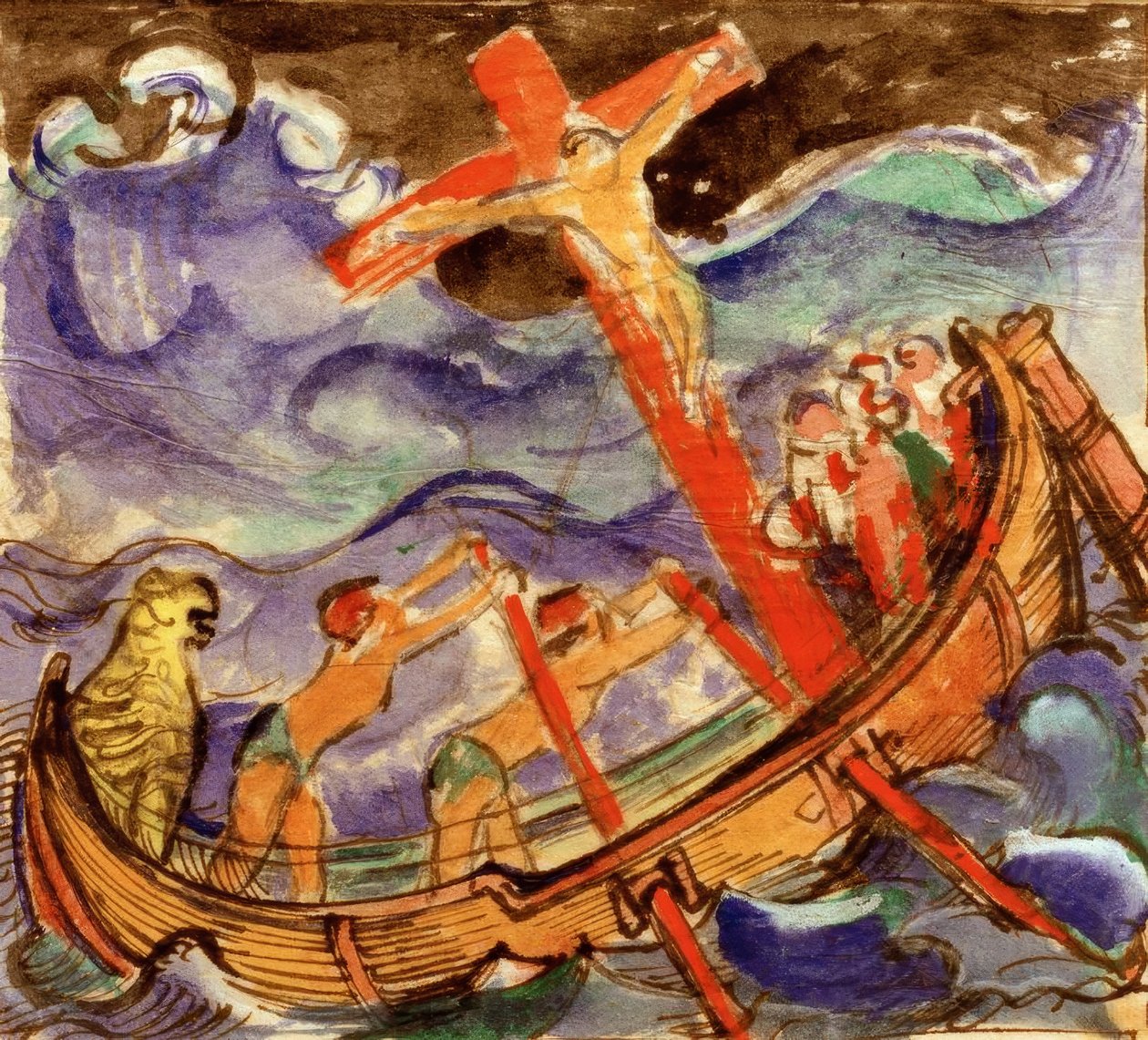 Fırtınada seyir by Franz Marc