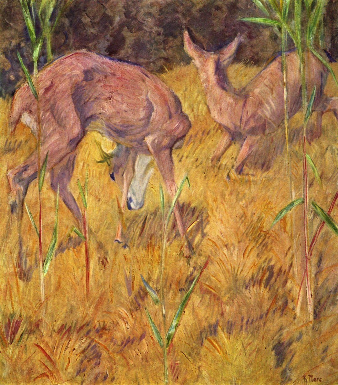 Geyik sazlık by Franz Marc